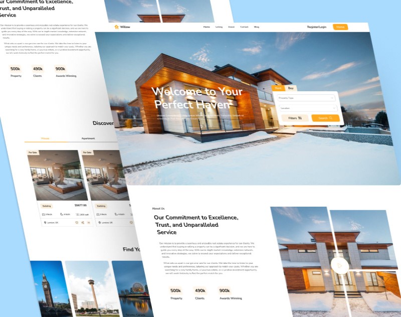 Web Template for Real Estate